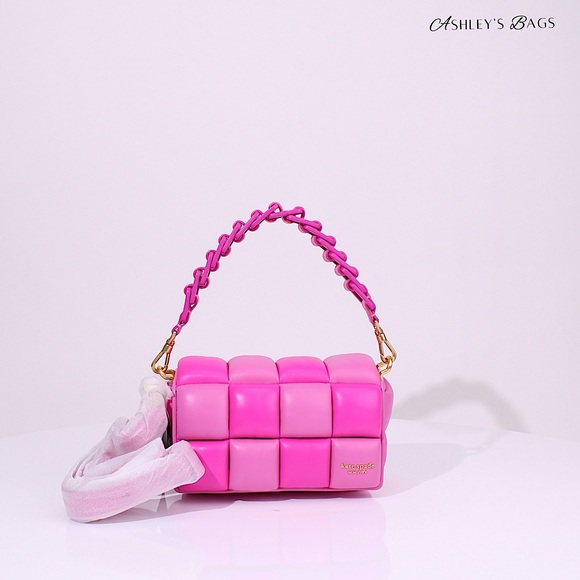 Kate Spade Boxxy Colorblocked East-west Crossbody In Vivid Snapdragon Multi Pink - Picture 2 of 14